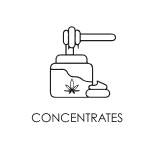 Cannabis concentrates and dabs at Frosty Trees Negaunee MI Premium THC wax and shatter in Negaunee Michigan dispensary Live resin products available at Frosty Trees US-41